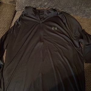 Men’s black under armor quarter zip XXL